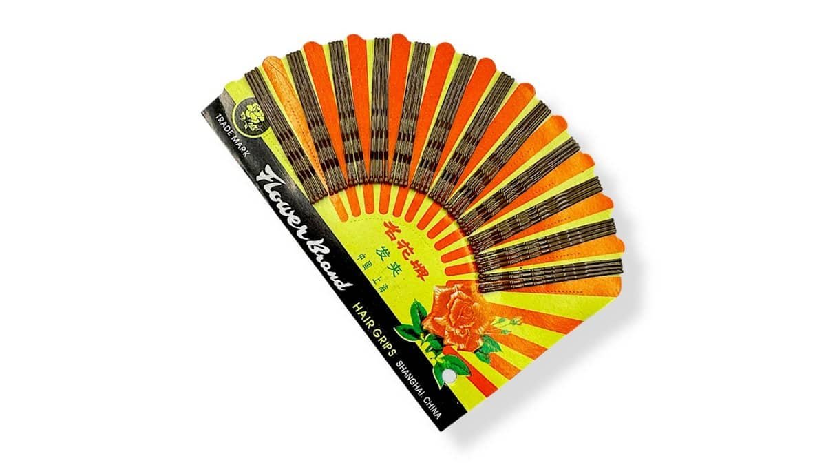 Τσιμπιδάκια Μαλλιών Σετ Καφέ 6 cm (48Τμχ.)