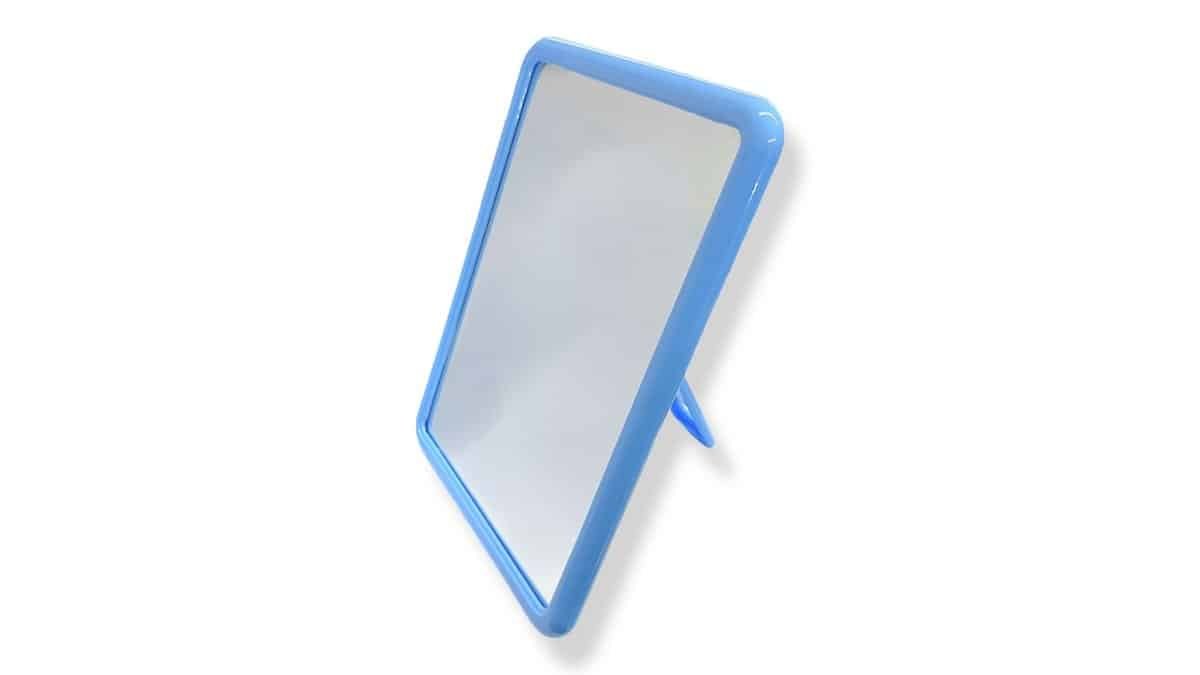 Καθρέφτης Μακιγιαζ Ορθογώνιος 18 cm*24 cm Γαλαζιος