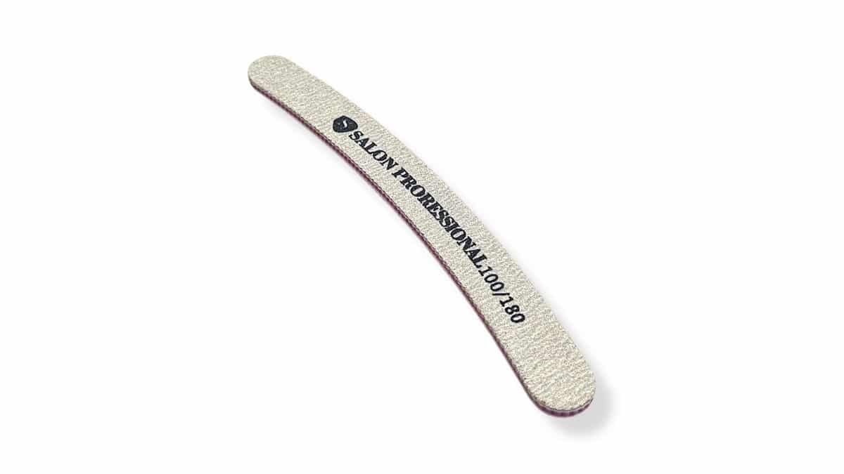 Λίμα Νυχιών Μπανάνα Διπλής Όψης 100/180 Grit 18 cm