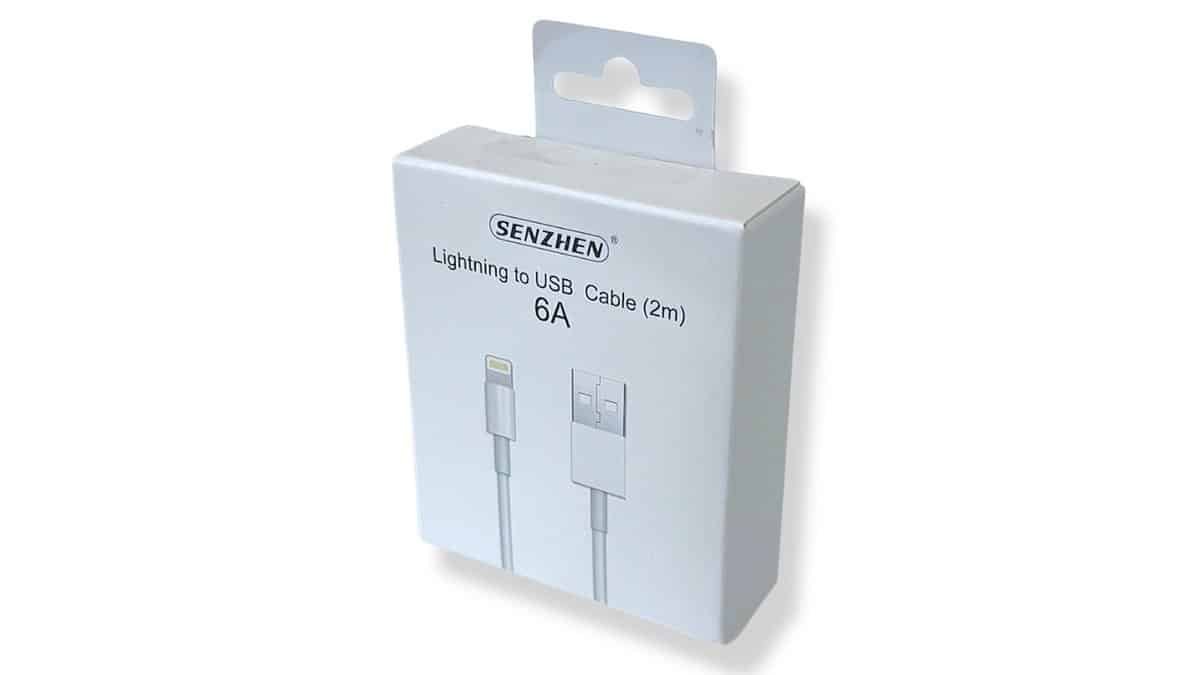 SENZHEN Καλώδιο Φόρτισης 2m USB-A to Lightning Λευκό