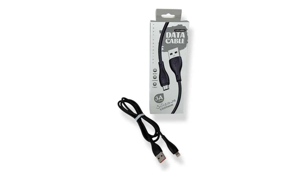 XNY-002 Καλώδιο Φόρτισης 1m USB-A to Lightning Μαύρο