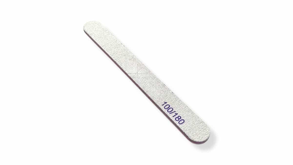 Λίμα Νυχιών Ακρυλική Διπλής Όψης 100/180 Grit 18 cm